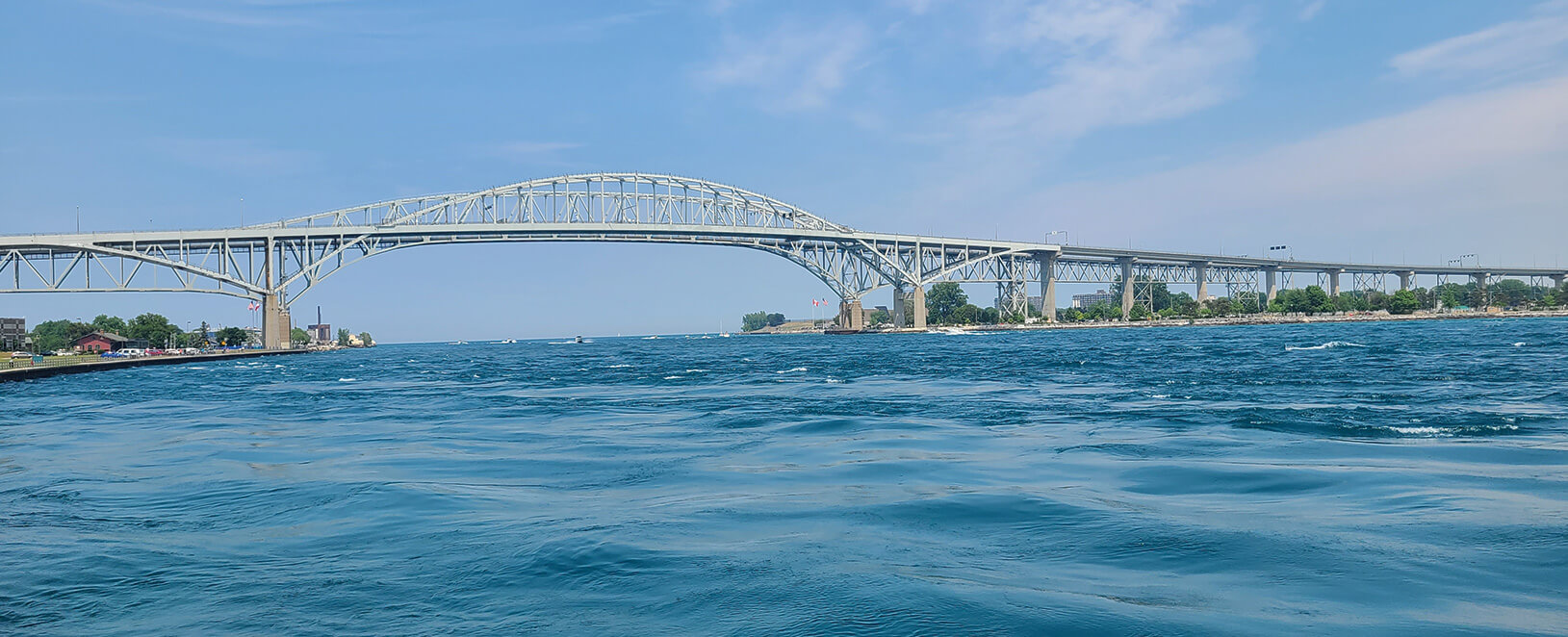 picture of blue water bridge